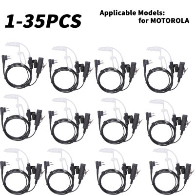 135PCS 2 Pin PTT MIC หูฟังแบบมีสายชุดหูฟัง Covert Acoustic Tube หูฟังชนิดใส่ในหูสำหรับ MOTOROLA GP300308688888S2000