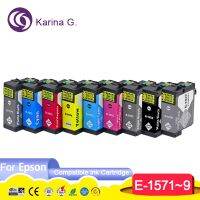 Compatible Ink Cartridge For Epson T1571 T1572 T1573 T1574 T1575 T1576 T1577 T1578 T1579 For EPSON STYLUS PHOTO R3000 Etc.