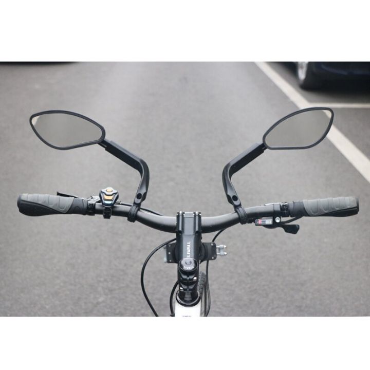 มุมมองด้านหลังจักรยานเลนส์กระจกสแตนเลสระดับ-hd-แฮนด์จักรยานปรับได้กว้างกระจกมองหลังกระจกมองหลังสะท้อนแสง