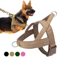 ❀✑✗ Luminous Dog Harness and Leash Set K9 Service Dog Training Suit German Shepherd Vest for Medium Large Dogs