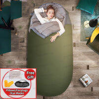 ถุงนอนรูปไข่กลางแจ้ง Ultralight ขยายและยาว Camping ถุงนอนอุ่นกันน้ำถุงนอน230*100ซม.