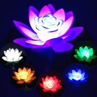 ดอกบัวโรแมนติกไฟกลางคืนเปลี่ยนสี Lotus ดอกไม้ LED แสงโรแมนติกยามค่ำคืน Love Mood โคมไฟตกแต่งบ้าน