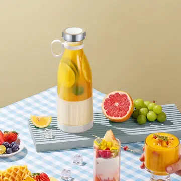 Portable Blender Mini Mixer Electric Juicer Machine Fresh Fruit Juice Blender  Smoothie Maker Blender Cup Bottle A Travel Kitchen