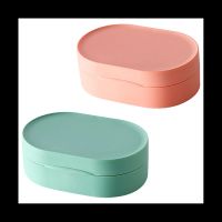 ✳┅﹊ Travel Soap Container 2PCS Soap Travel Case Soap Container Plastic Travel Soap Holder Bar Soap Travel Container