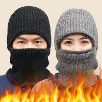 「Popular toys」หมวกแคชเมียร์ฤดูหนาวขนแกะ Balaclava ผู้ชายผู้หญิงหมวกบีนนี่ผ้าพันคอแบบมีฮู้ดผ้าพันคอปลอกหุ้มหัวไม้กอล์ฟรูปหน้าสำหรับเล่นสกีมอเตอร์ไซค์ขี่จักรยาน