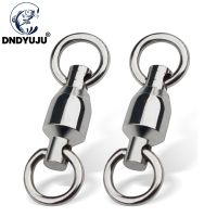 【LZ】◈๑  10/20pcs Stainless Steel Fishing Tackle Ball Bearing Swivel With Soild Ring Fishing Accessories Fishhook Accessory