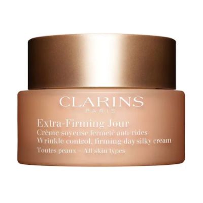 Clarins Extra-Firming Jour Wrinkle Control, Firmimng Day Silky Cream (All Skin Types) 50 ml ครีมบำรุงผิวสูตรกลางวันที่ช่วยดูแลริ้วรอยและกระชับผิว