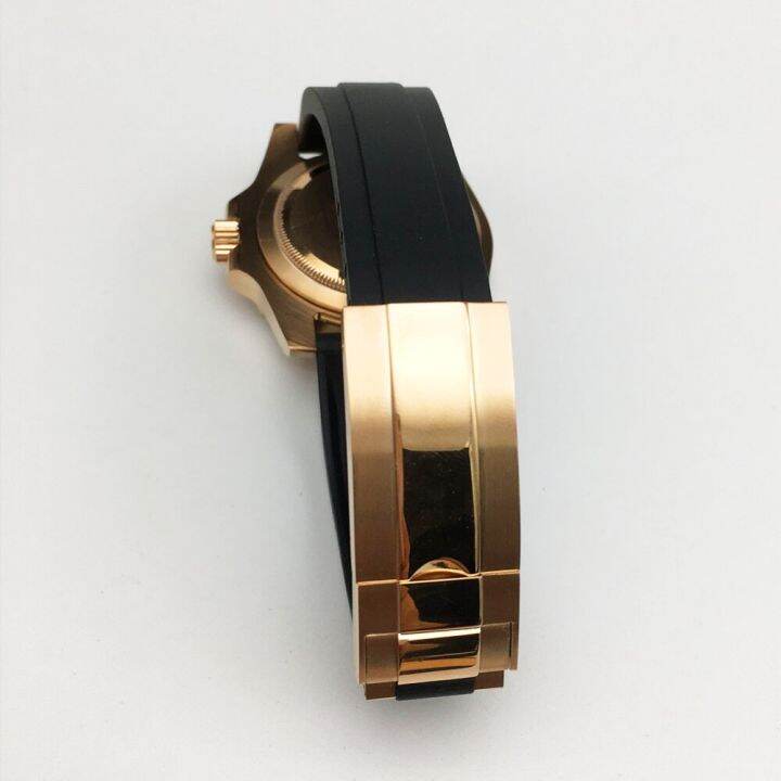 40mm-rose-gold-pvd-watch-case-fit-nh35-36-mingzhu-dg2813-3804-miyota-8215-8205-rubber-strap-retrofit-accessories