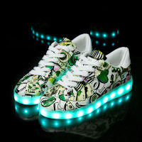 Size 27-42 Kids USB Luminous Sneakers for Girls Boys Women Shoes with Light Led Shoes Glowing Sneakers Krasovki with Backlight