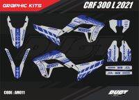 สติ๊กเกอร์วิบาก Honda CRF 300 L 2021 ทั้งคัน Graphic kit สติ๊กเกอร์เคลือบเงา สุดคุ้ม