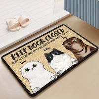 Cute Cat Dog Diatom Ooze Prayer Mat Dish Mat Drying Door Mats Carpet Living Room Bathroom Floor Mats Rug Home Decoration Kitchen