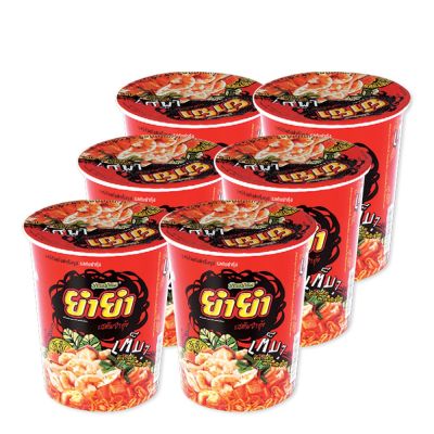 สินค้ามาใหม่! ยำยำ บะหมี่กึ่งสำเร็จรูป รสต้มยำกุ้ง 60 กรัม x 6 ถ้วย Yum Yum Cup Instant Noodle Tom Yum Kung Flavour 60 g x 6 Cups ล็อตใหม่มาล่าสุด สินค้าสด มีเก็บเงินปลายทาง