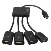 OTG 4 Port Micro USB Power Charging Hub Cable For Android Tablet Smartphone