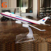 16ซม.มาเลเซียแอร์ไลน์ B747-400โบอิ้ง747เครื่องบินรุ่น Die-Cast Plane เครื่องบินทำจากโลหะผสมโลหะของขวัญ