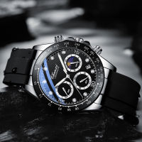 CHENXI 958ยอดนิยม Mens นาฬิกาแบรนด์หรูธุรกิจ Moon Phase นาฬิกาข้อมือชายกันน้ำ Chronograph Sport นาฬิกาควอตซ์