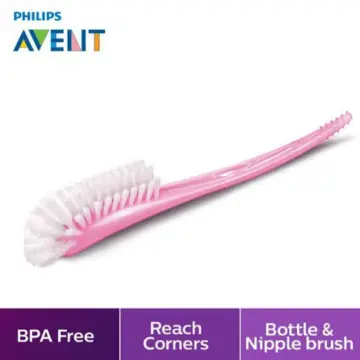 Philips Avent Baby Bottle and Nipple Brush, SCF145/18 Grey