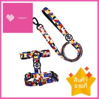 เซ็ตสายรัดอกสัตว์เลี้ยง พร้อมสายจูง CLAWSET RUN RUN ไซซ์ S สี POPPET HARNESS SET WITH LEASH CLAWSET RUN RUN S POP **พลาดไม่ได้แล้วจ้ะแม่**