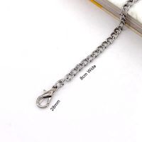 120cm Black Crossbody Bag Handles Accessories Silver DIY Purse Chain Metal Chains Handbag