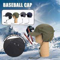 New Mens Winter Hats Lightweight Waterproof Adjustable Warm Fleece Lined Earflaps Baseball Cap For Snow Skiing Cap I3U2