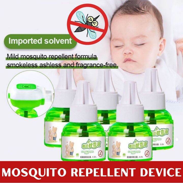 Electric Mosquito Coil Liquid Repellant Odorless Gentle Non Toxic For