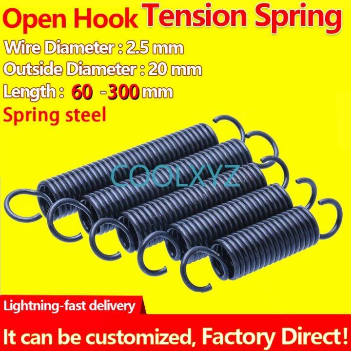 Open Hook Tension Spring Pullback Spring Coil Extension Spring Draught