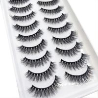 ❐◙☎ 20 Style 10 Pairs Natural 3d Mink Lashes Soft False Eyelashes Cross Messy Dense Eye Lashes Extension Makeup Faux Cils Maquillaje