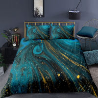 Colorful Bedding Set Marble Reactive Printed Duvet Cover Set With Pillowcase Quilt Cover 23 Pcs Adult Home Textiles For Bedroom