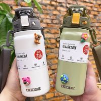 ♝ Tumbler Thermo Bottle Large Capacity with Straw Stainless Steel Thermal Water Bottle Vacuum Flask Portable Water Cup Hydro Flask