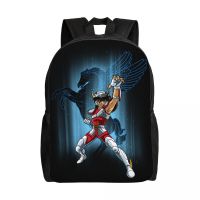 【jw】№✈❉  Mochila Seiya para homens e mulheres bolsa básica escola universitária Seiya Bolsas Cavaleiros do Zodíaco