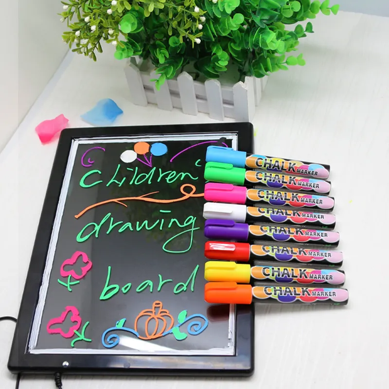 Window Markers for Car Glass Washable, 6mm Reversible Tips, Dry & Wet Erase  Marker Pens - AliExpress