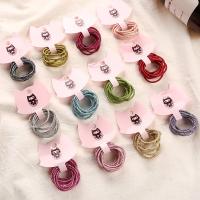 3 CM 10 Pcs/lot Colorful Gold Silver Red Ponytail Holders Rubber Band Hair Tie Gum Elastic Hair Band Hair Accessories For Girl Hair Accessories