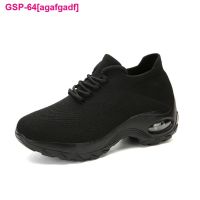 Agafgadf Sapatos De Caminhada Casuais พารามัลเฮอร์ Almofada Ar รองเท้าผ้าใบหนาทึบ Altura Platafra Crescente Deslizamento เครื่องช่วยหายใจ