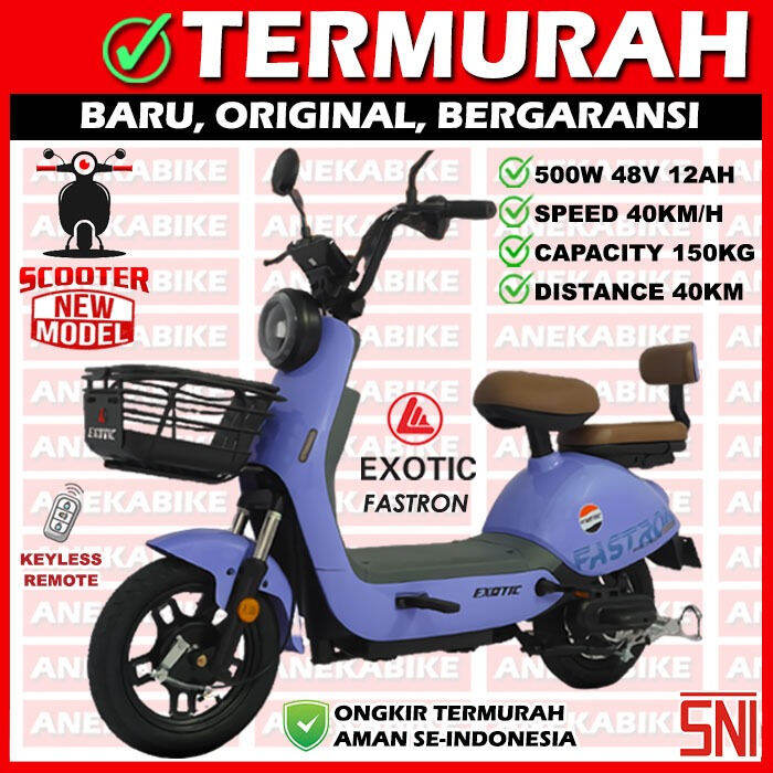 Big Promo Sepeda Motor Listrik Exotic Fastron Garansi Resmi Lazada