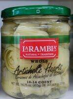 โฮลอาร์ติโชกฮาร์ต อาร์ติโชกในน้ำเกลือ ตราลาแรมบลา 415 กรัม Whole Artichoke Hearts Larambla