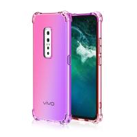 Case Vivo V17 Pro V15 V11 V11i Pro Y71 V7 Plus Y81 Y83 Case Double Color Transparent Soft TPU Casing Anti-fall Gradient Mobile Case Phone Cover