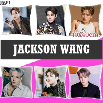 ★(พร้อมส่งจากไทย) หมอนผ้ากำมะหยี่พิมพ์ลายแจ็คสัน Jackson Wang 36x36 ซม. 40x40ซม. และ 60x40 ซม.♚