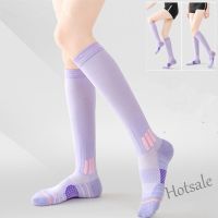 【hot sale】﹍✔ C04 New High-quality Pressure Socks Women Sports Fitness Jump Rope Long Tube Muscle Compression Socks Elastic Thin Leg Yoga Calf Socks