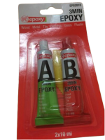 EPOXY GLUE EP02010 10ML กาวอีพ็อกซี่สีใส ชนิดแห้งเร็ว ภายใน 3 นาที เพื่อใช้เชื่อม ปะติด อุด และซ่อม ยึดติดแน่น