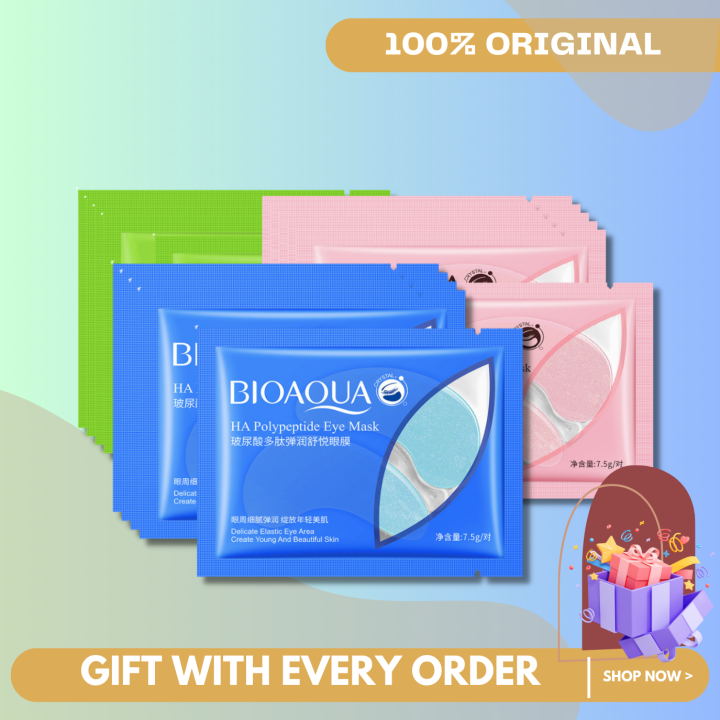 BIOAQUA Gold Caviar Eye Mask (7.5g/Pair）x 5 (4 Types to choose) Lazada