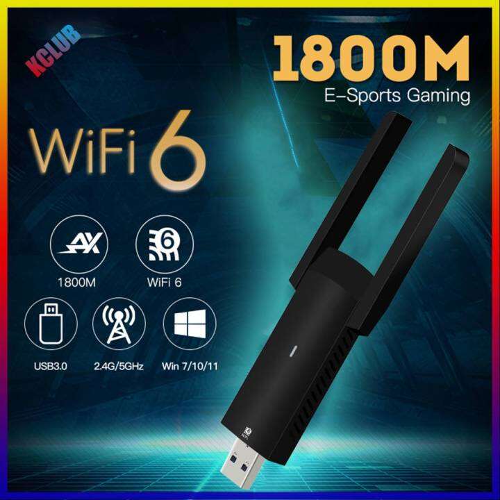 fu-ax1800ดูอัลแบนด์ขนาด2-4-5g-wifi-6ตัวรับสัญญาณ-wifi-สำหรับ-windows-7-10-11แล็ปท็อป-pc