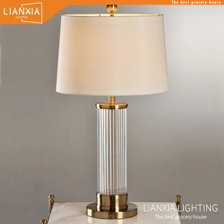 Lianxia Table Lamp D36cm H65cm Fabric, Best Lampshade For Crystal Lamp