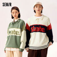 Semir เสื้อกันหนาวผู้ชาย2022ฤดูหนาวใหม่หลวมแฟชั่น Retro American Youth Pullover เสื้อกันหนาวสำหรับ Man