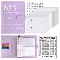 100 Envelopes Money Savings Challenges Book,Storage Budgeting Binder Budget Book Cash Saving Challenge Box Kit
