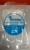 สายรัด เคเบิ้ลไทร์ 4" MITSUMI สีขาว  1 ห่อ (100 เส้น)