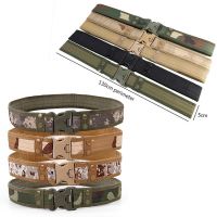 8 Colors 2022 Army Style Combat Belts 130cm Quick Release Tactical Belt Camouflage Men Canvas Waist Strap Outdoor Hunting Tools