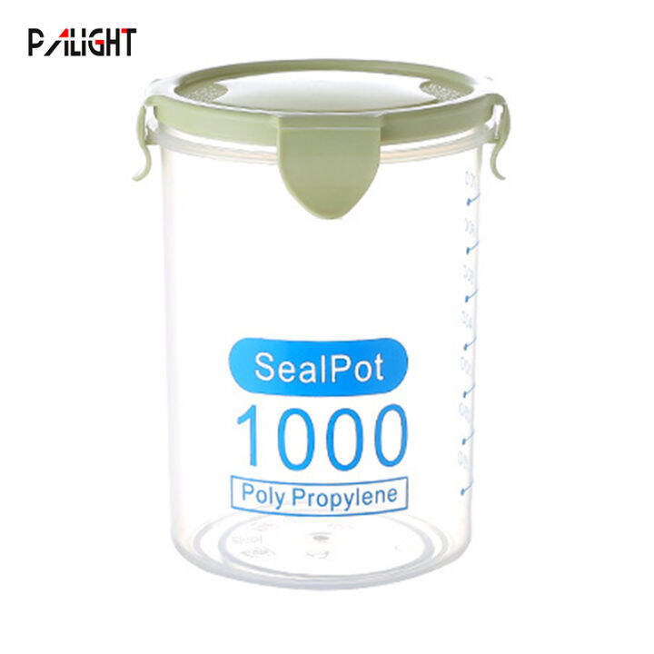 PAlight Plastic Airtight Food Container Sealing Storage Canister with ...