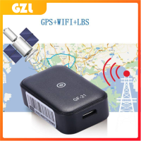 GZL GF21 Mini GPS Real Time Car Tracker Anti-Lost อุปกรณ์ควบคุมเสียงบันทึก Locator ไมโครโฟนความละเอียดสูง WIFI + LBS + GPS Pos