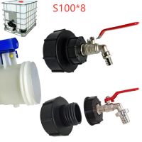 Durable IBC Tank Tap Adapter S100x8 S60XCoarse Thread 3/4" Water Tank Connector Replacement Valve Garden Valve Fitting Faucet Valves