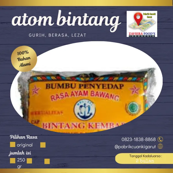 BUMBU TABUR INSTANT / BUMBU MASAK ATOM BINTANG KEMBAR ATOM SACHET BUBUK ...