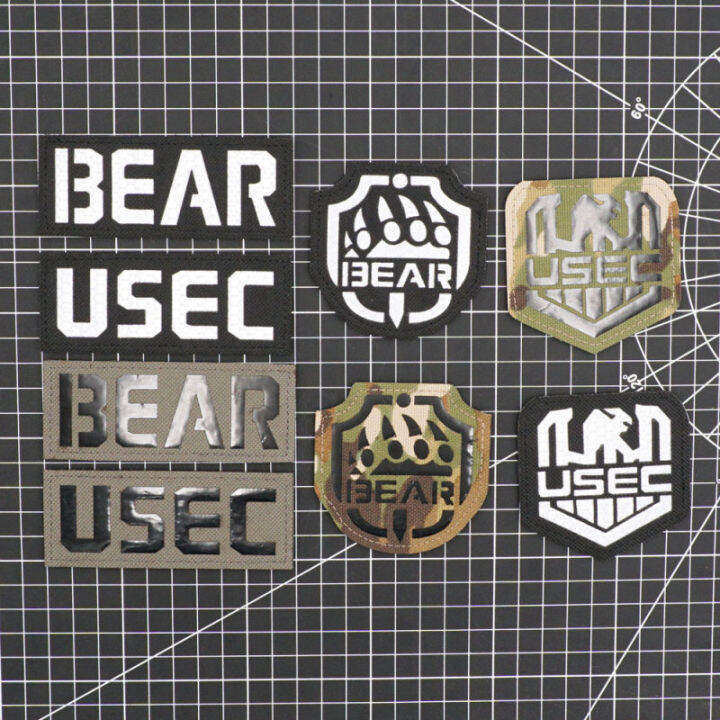 AQ Escape from Tarkov Reflective USEC BEAR Tactical Morale Seal 3D
